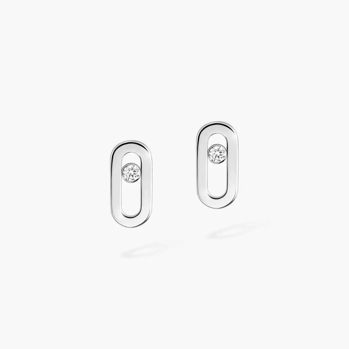 [ECHO]Move Uno Diamond Stud Earrings
