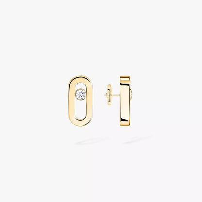 [ECHO]Move Uno Diamond Stud Earrings