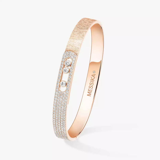 [ECHO]Move Noa Ciselé half pavé bangle