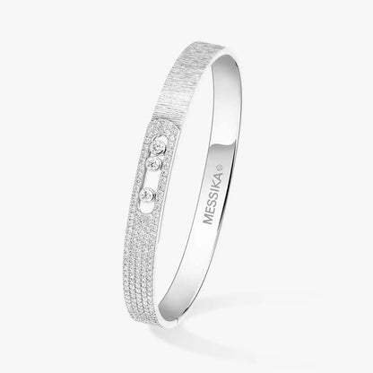 [ECHO]Move Noa Ciselé half pavé bangle