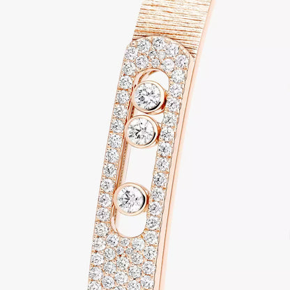 [ECHO]Move Noa Ciselé half pavé bangle