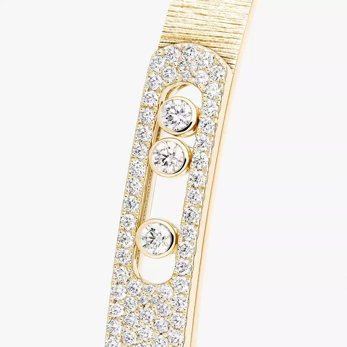 [ECHO]Move Noa Ciselé half pavé bangle