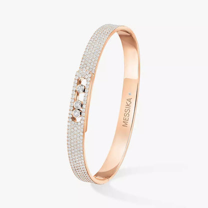[ECHO]Move Noa Full Pavé Diamond Bangle Bracelet