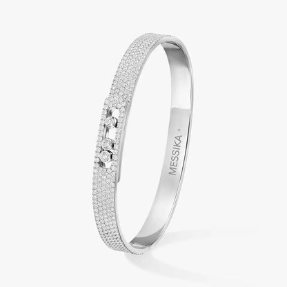 [ECHO]Move Noa Full Pavé Diamond Bangle Bracelet