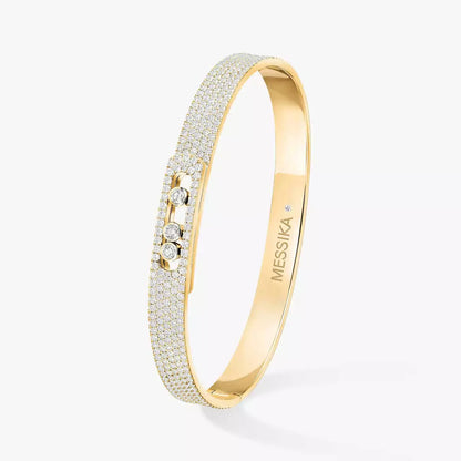 [ECHO]Move Noa Full Pavé Diamond Bangle Bracelet