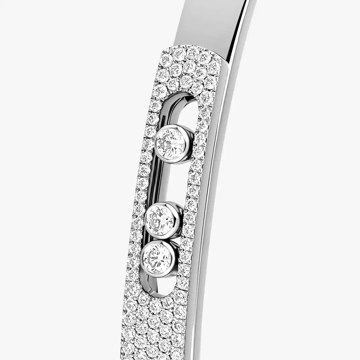 [ECHO]Move Noa Rose Gold Pavé Diamond Bangle Bracelet