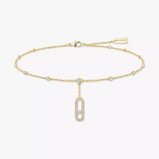 [ECHO] Move Uno pavé ankle bracelet