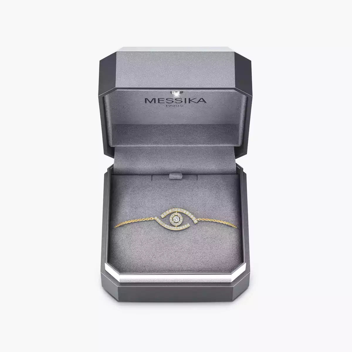 [ECHO]Lucky Eye Pave-Set Diamond Bracelet