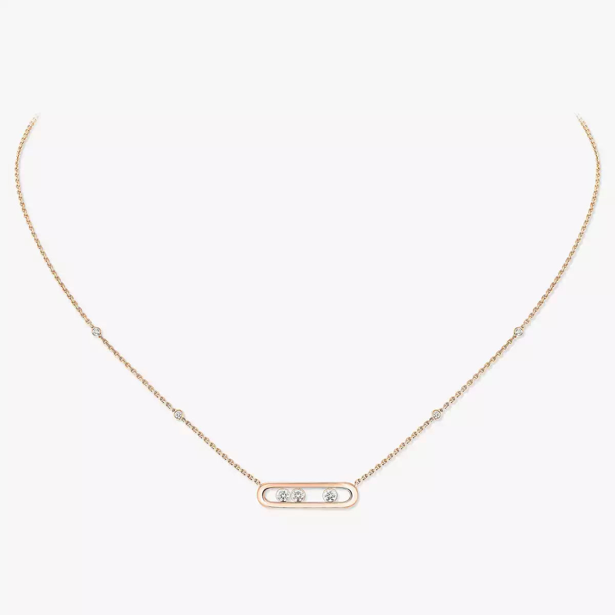 [ECHO] Baby Move Gold Diamond Necklace