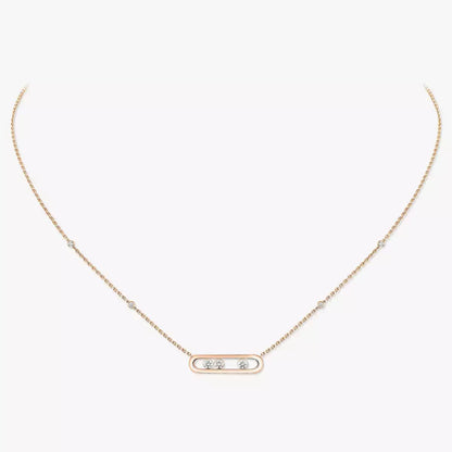 [ECHO] Baby Move Gold Diamond Necklace