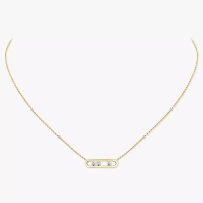 [ECHO] Baby Move Gold Diamond Necklace