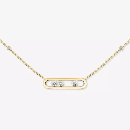 [ECHO] Baby Move Gold Diamond Necklace