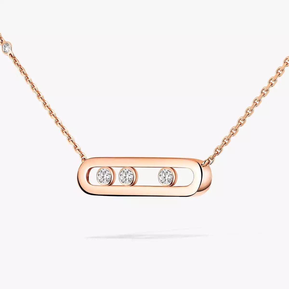 [ECHO] Baby Move Gold Diamond Necklace