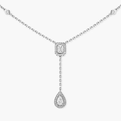 [ECHO]Gold Diamond Tie Necklace