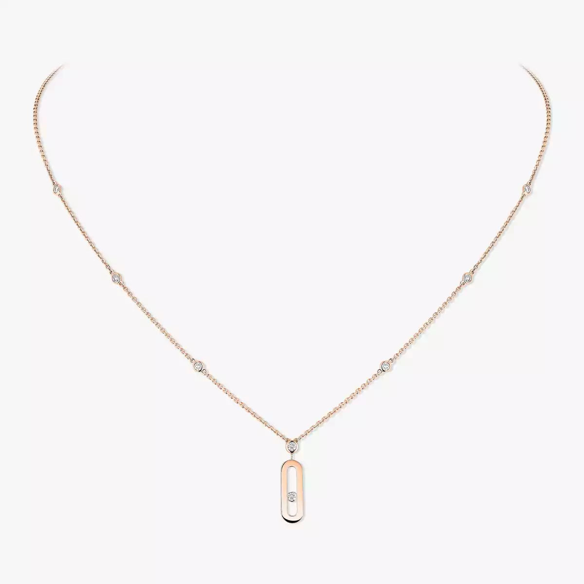 [ECHO] Move Uno Gold Diamond Long Necklace