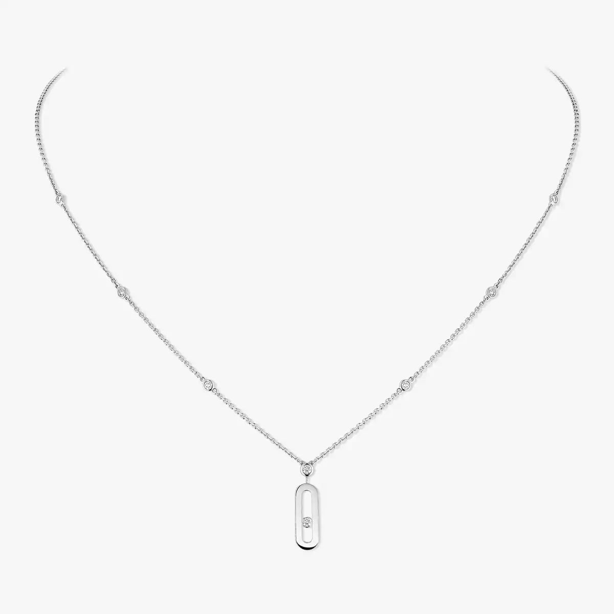 [ECHO] Move Uno Gold Diamond Long Necklace