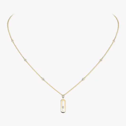 [ECHO] Move Uno Gold Diamond Long Necklace