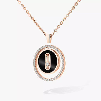 [ECHO]Lucky Move Diamond Necklace in Rose Gold and White Mother-of-Pearl