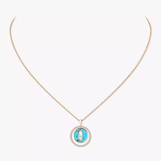 [ECHO]Lucky Move Diamond Necklace in Rose Gold and White Mother-of-Pearl