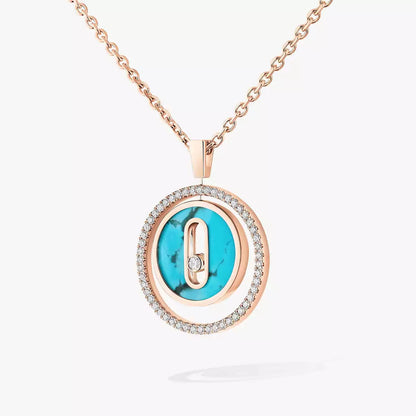 [ECHO]Lucky Move Diamond Necklace in Rose Gold and White Mother-of-Pearl