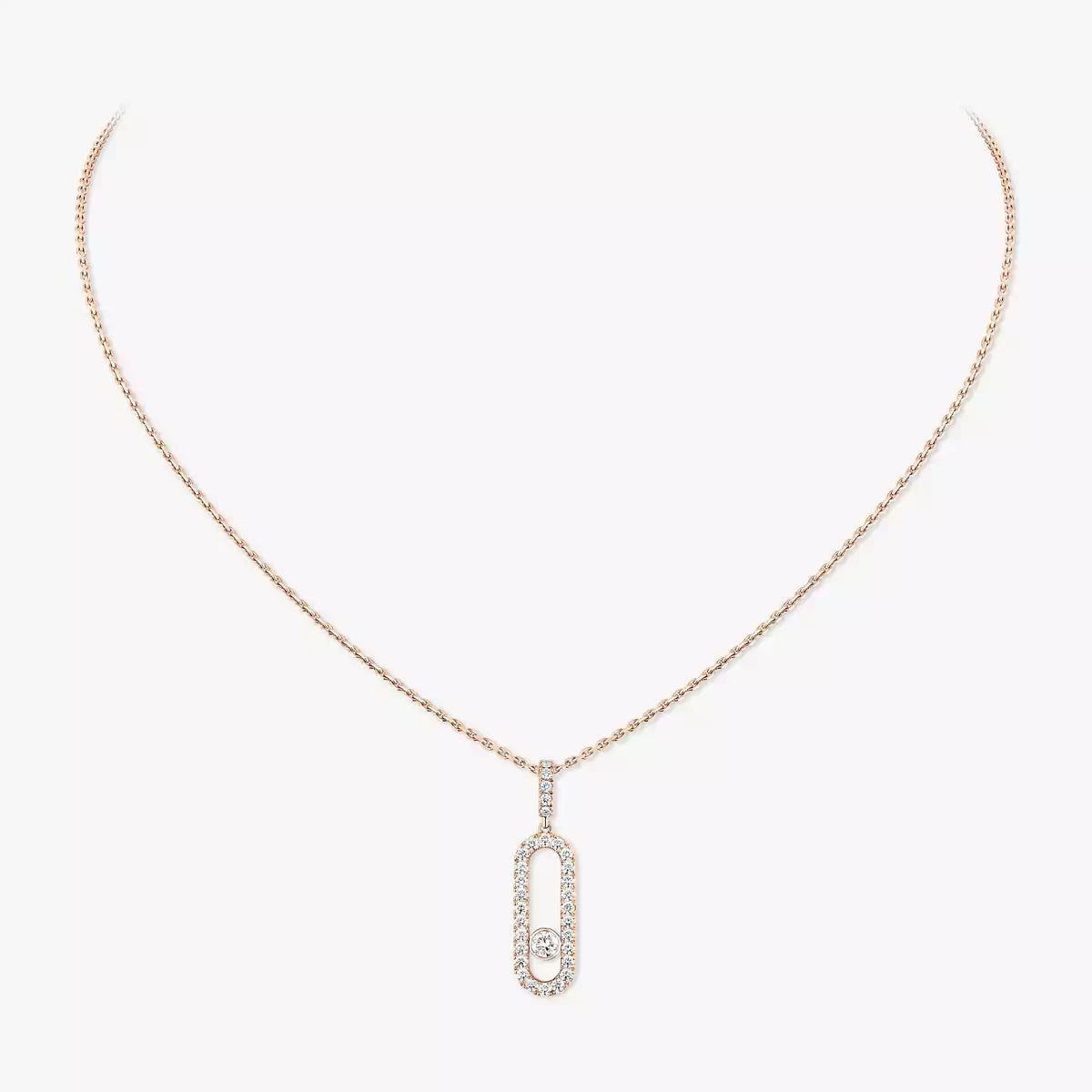 [ECHO]Move Uno Diamond Necklace in Rose Gold