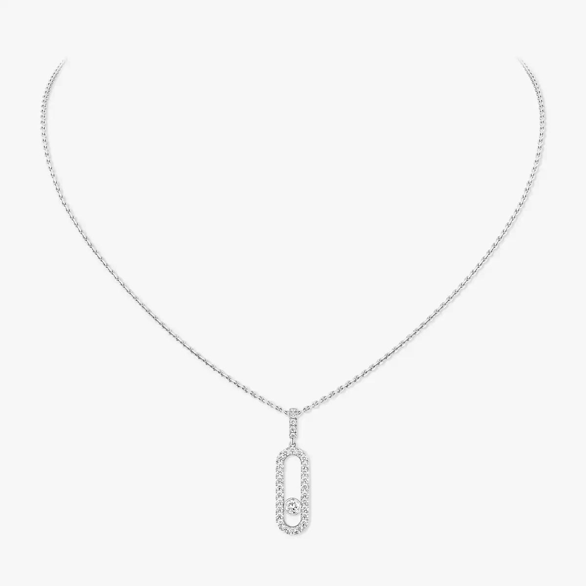 [ECHO]Move Uno Diamond Necklace in Rose Gold