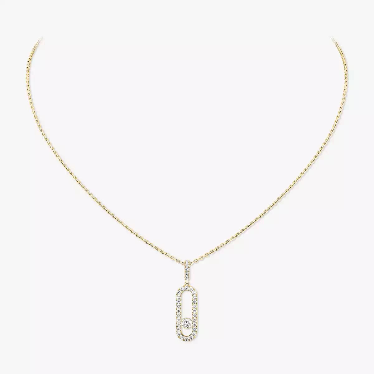 [ECHO]Move Uno Diamond Necklace in Rose Gold
