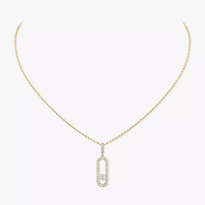 [ECHO]Move Uno Diamond Necklace in Rose Gold
