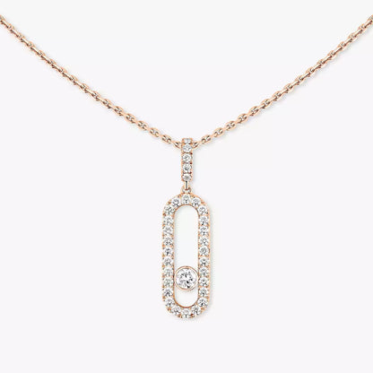[ECHO]Move Uno Diamond Necklace in Rose Gold