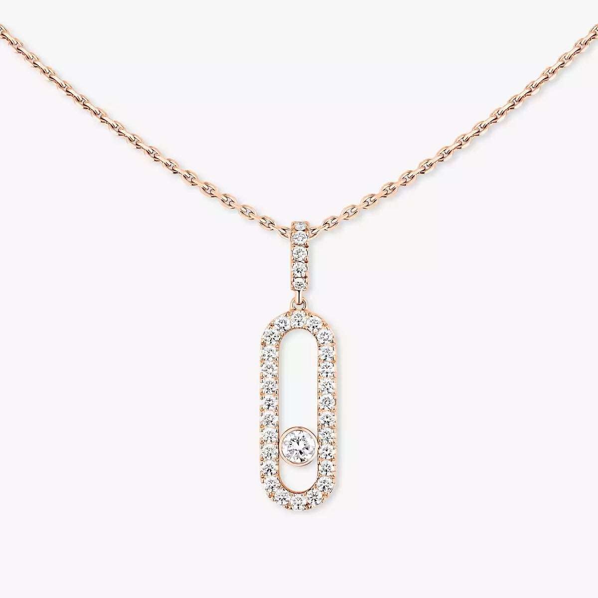 [ECHO]Move Uno Diamond Necklace in Rose Gold
