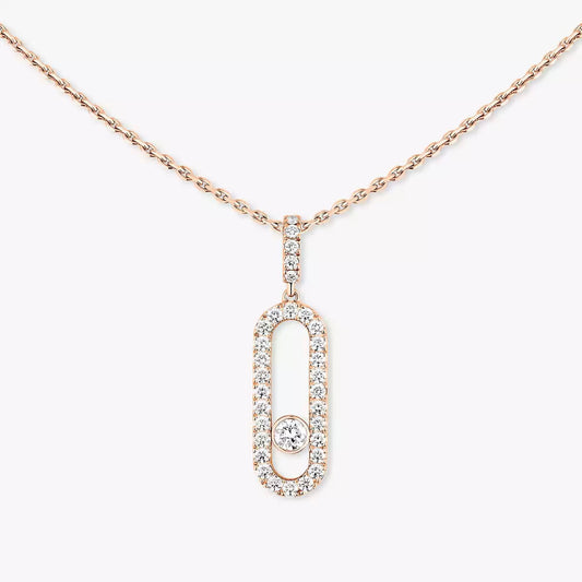 [ECHO]Move Uno Diamond Necklace in Rose Gold