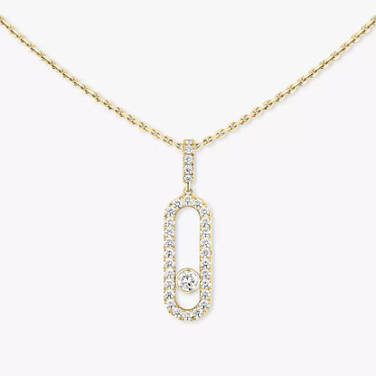 [ECHO]Move Uno Diamond Necklace in Rose Gold