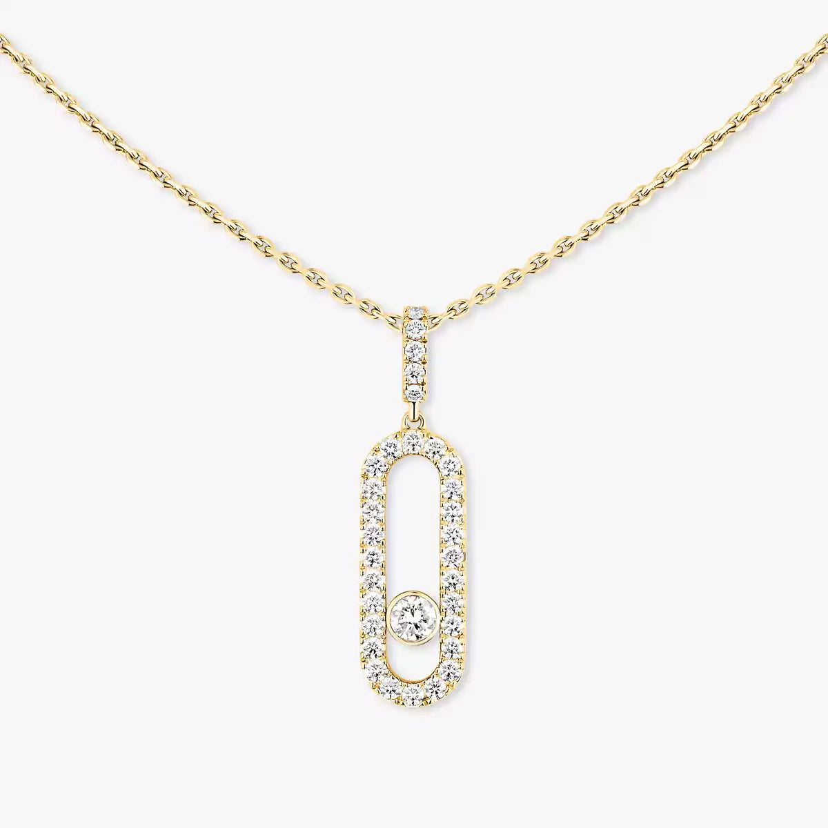 [ECHO]Move Uno Diamond Necklace in Rose Gold