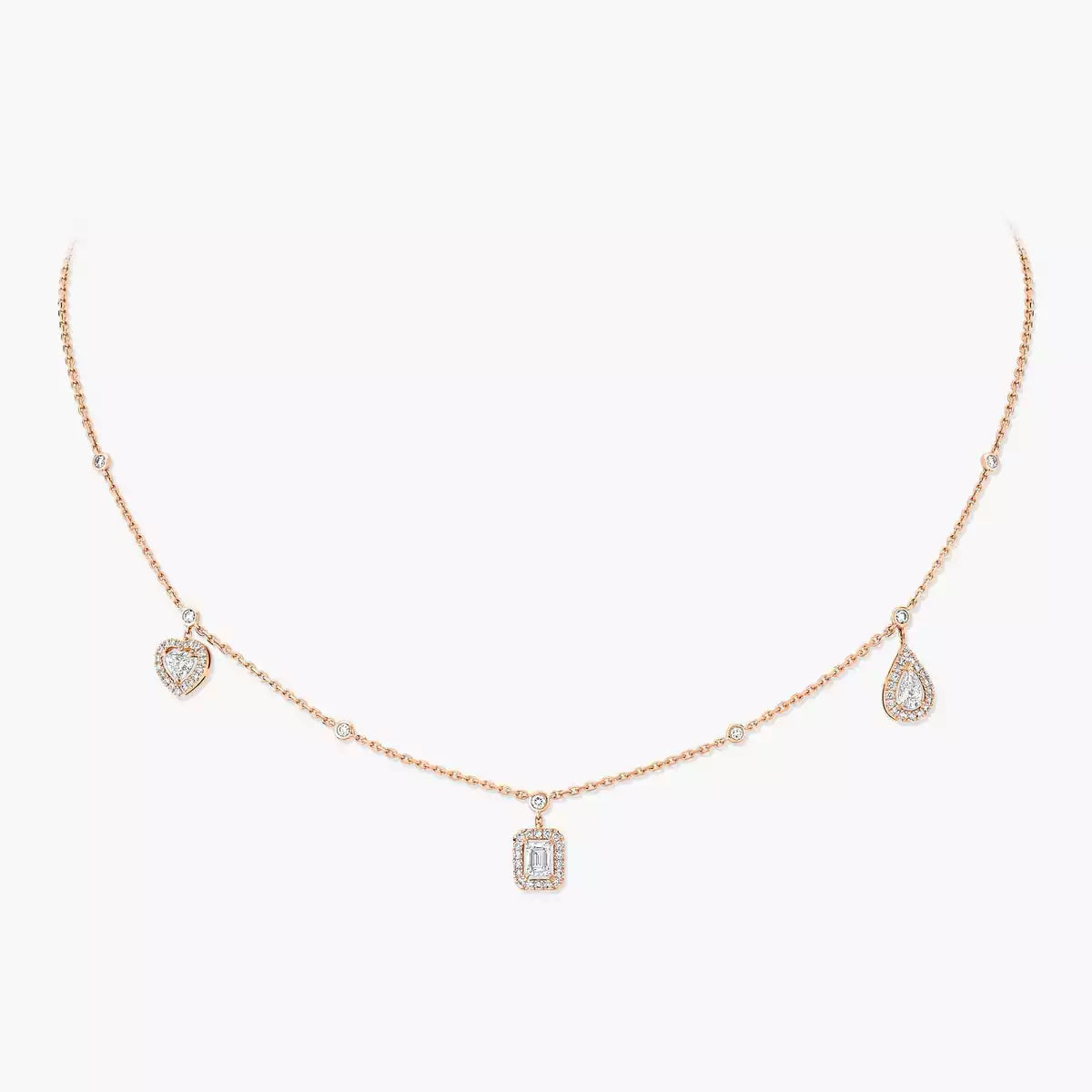 [ECHO]My Twin Diamond Necklace in Silver