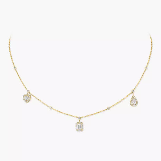 [ECHO]My Twin Diamond Necklace in Silver