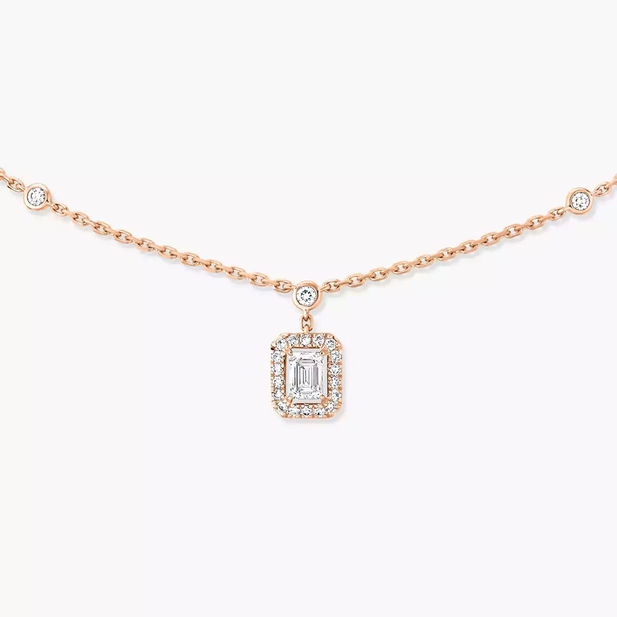 [ECHO]My Twin Diamond Necklace in Silver