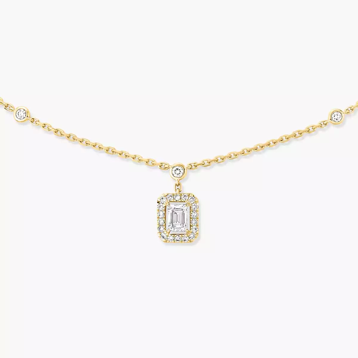 [ECHO]My Twin Diamond Necklace in Silver