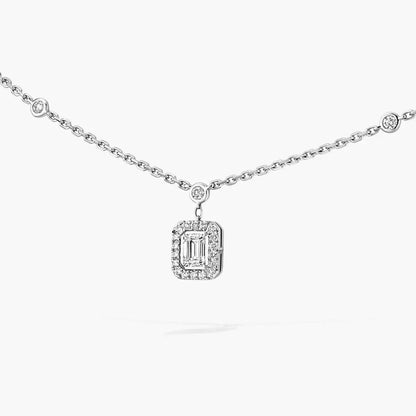 [ECHO]My Twin Diamond Necklace in Silver