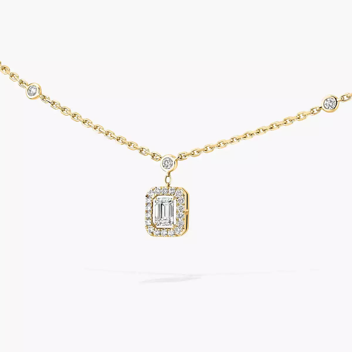 [ECHO]My Twin Diamond Necklace in Silver