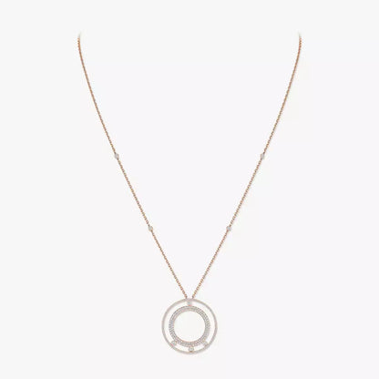 [ECHO]Move Romane Long Pave_-Set Diamond Necklace