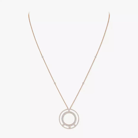 [ECHO]Move Romane Long Pave_-Set Diamond Necklace