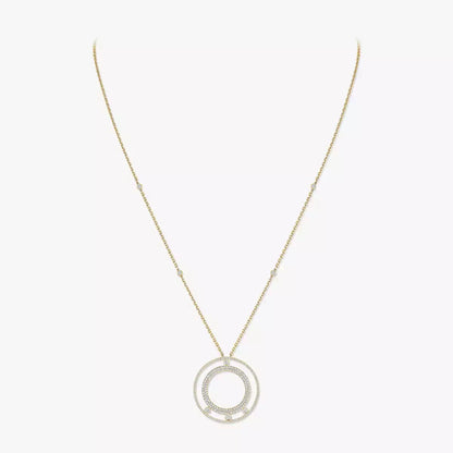 [ECHO]Move Romane Long Pave_-Set Diamond Necklace