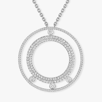[ECHO]Move Romane Long Pave_-Set Diamond Necklace