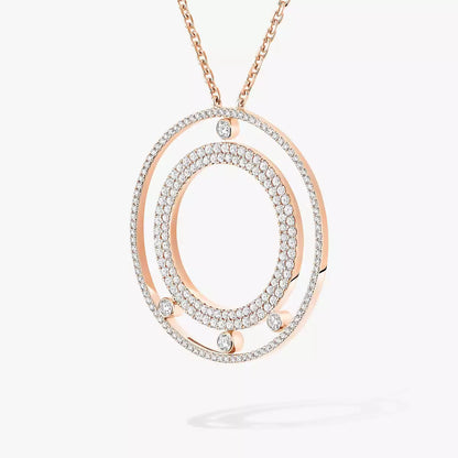 [ECHO]Move Romane Long Pave_-Set Diamond Necklace