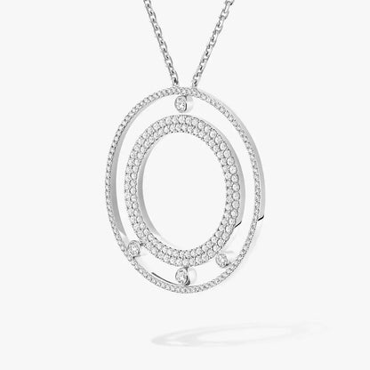 [ECHO]Move Romane Long Pave_-Set Diamond Necklace