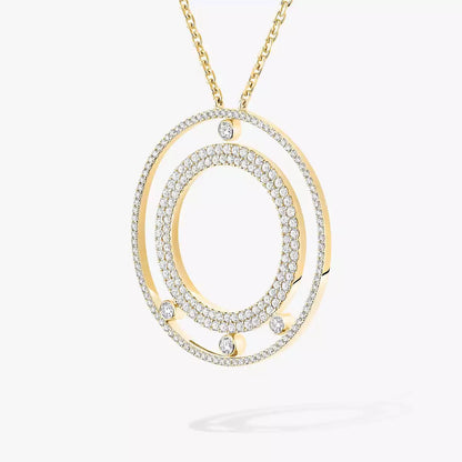 [ECHO]Move Romane Long Pave_-Set Diamond Necklace