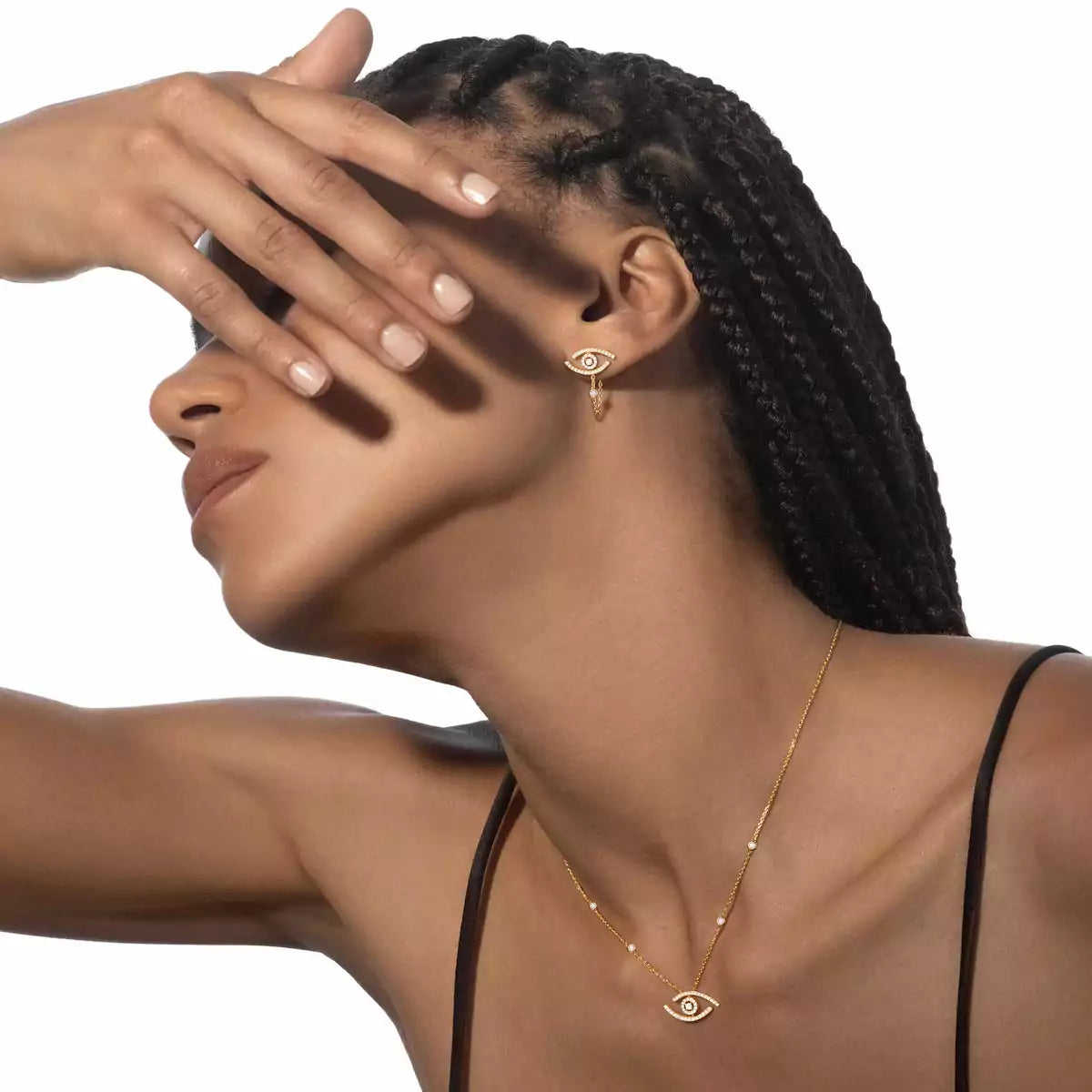 [ECHO]Lucky Eye Diamond Earrings