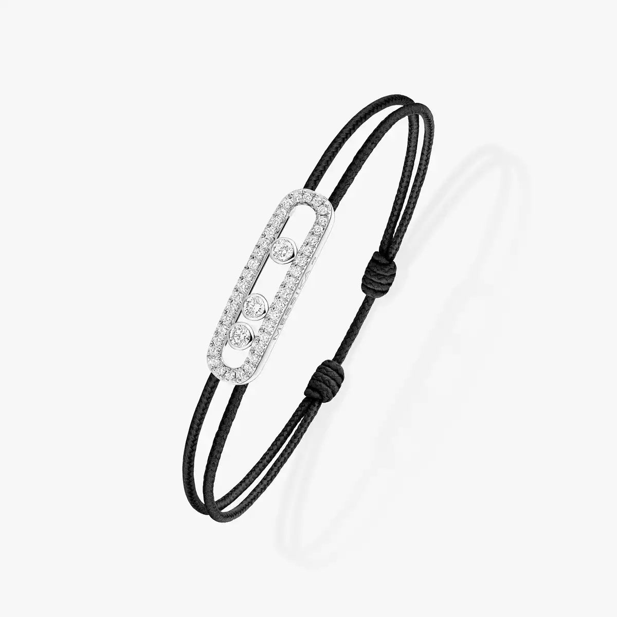 [ECHO]Messika Care(s) pink cord pavé bracelet