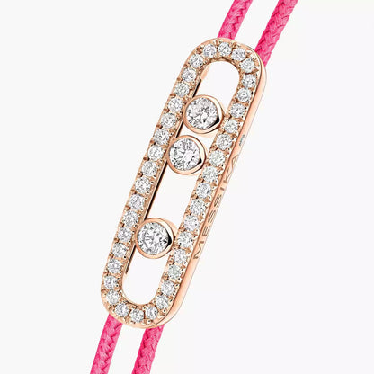 [ECHO]Messika Care(s) pink cord pavé bracelet