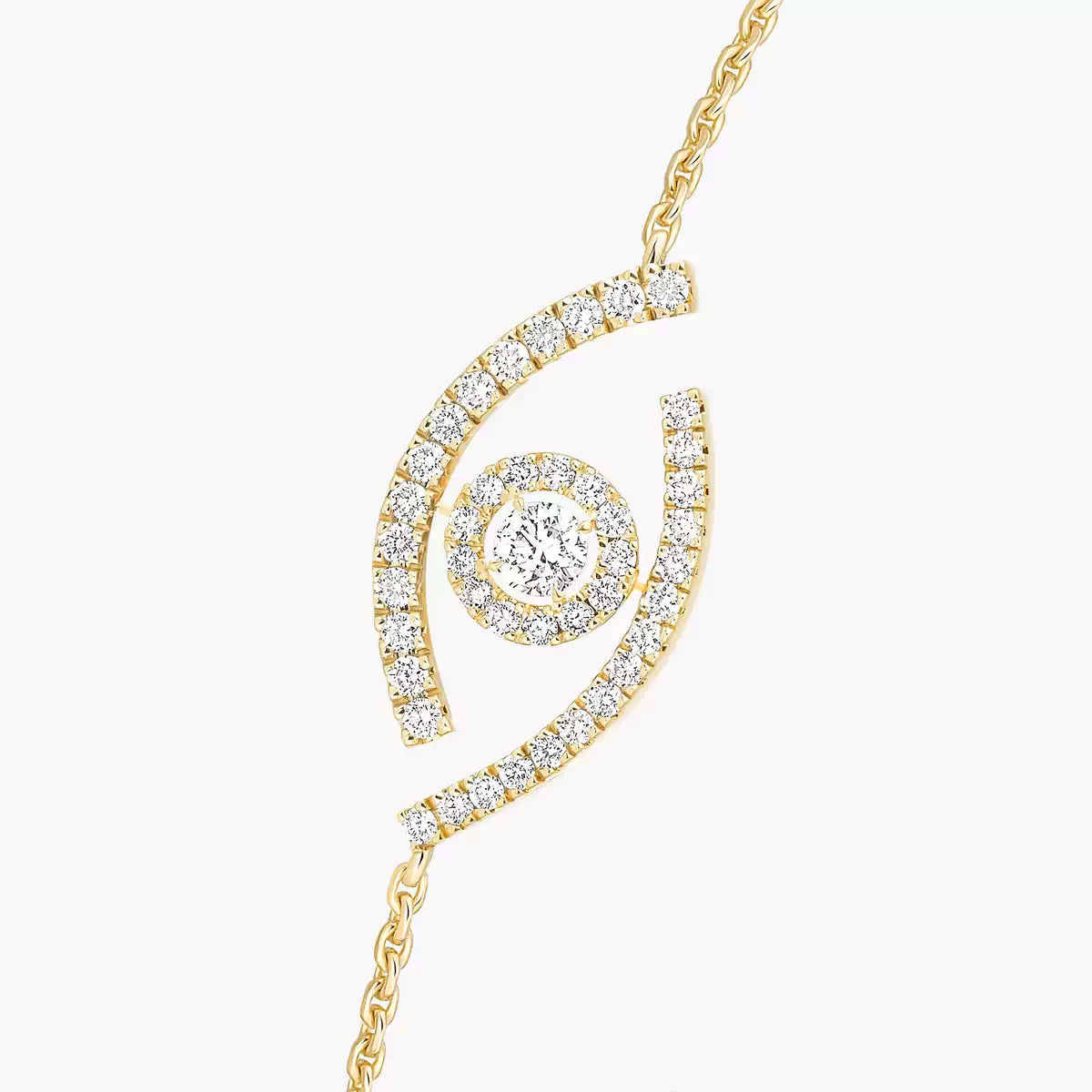 [ECHO]Lucky Eye Pave-Set Diamond Bracelet